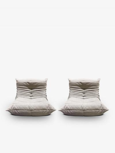 Michel Ducaroy PAIR OF TOGO FIRESIDE CHAIRS