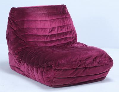 Michel Ducaroy Pair of French upholstered Togochairs in the manner of Michel Ducaroy C 1990 