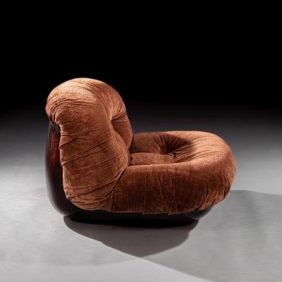 Michel Ducaroy Rare Pair of Early Ligne Roset Vintage Armchairs 1970s Michel Ducaroy