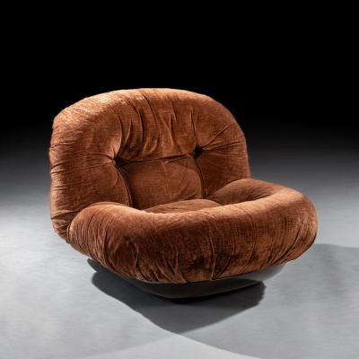 Michel Ducaroy Rare Pair of Early Ligne Roset Vintage Armchairs 1970s Michel Ducaroy