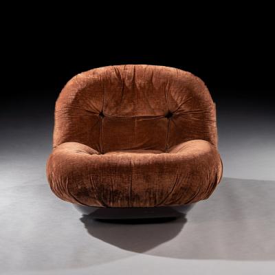 Michel Ducaroy Rare Pair of Early Ligne Roset Vintage Armchairs 1970s Michel Ducaroy