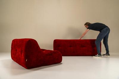 Michel Ducaroy Three seater And Two Seater Model Kali By Michel Ducaroy France 1970s