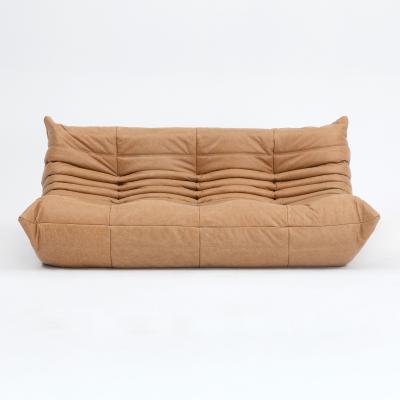 Michel Ducaroy Vintage Ligne Roset Togo Set in Italian Honey Leather Restored