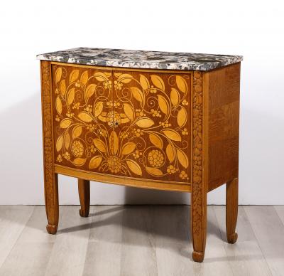 Michel Dufet French Inlaid Cabinet
