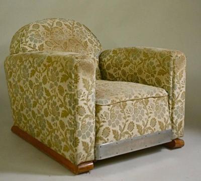 Michel Dufet Michel Dufet Pair of Modernist Club Chairs