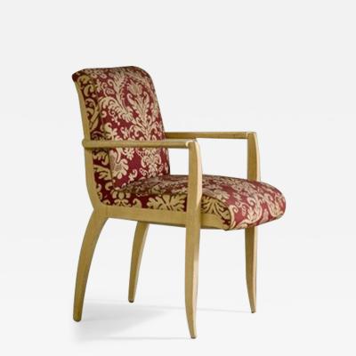 Michel Dufet Michel Dufet pair of armchairs two pairs available in sycamore