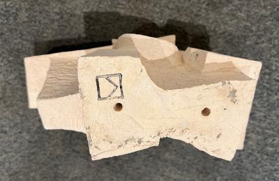 Michel Lucotte Model sculpture in clay and cement by Michel Lucotte France circa 1970