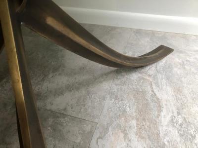 Michel Mangematin Rare Bronze Dining Table by Michel Mangematin