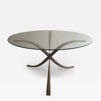 Michel Mangematin Rare Bronze Dining Table by Michel Mangematin