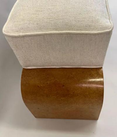 Michel Roux Spitz French Art Deco Burled Walnut Bench by Michel Roux Spitz circa 1925