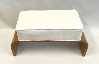 Michel Roux Spitz French Art Deco Burled Walnut Bench by Michel Roux Spitz circa 1925