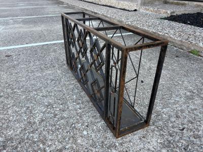 Michel Zadouna sky French Art Deco Wrought Iron Umbrella Stand
