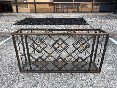 Michel Zadouna sky French Art Deco Wrought Iron Umbrella Stand