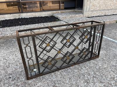 Michel Zadouna sky French Art Deco Wrought Iron Umbrella Stand