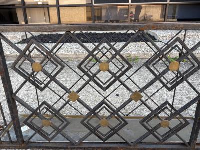 Michel Zadouna sky French Art Deco Wrought Iron Umbrella Stand