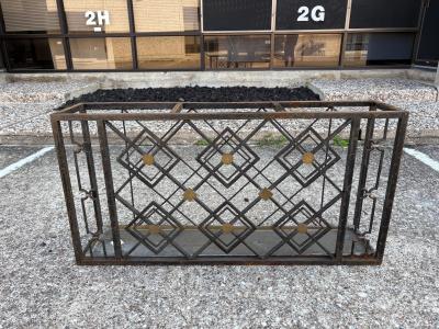 Michel Zadouna sky French Art Deco Wrought Iron Umbrella Stand