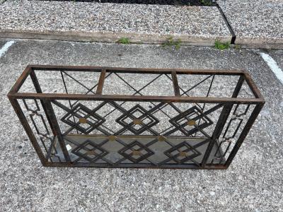 Michel Zadouna sky French Art Deco Wrought Iron Umbrella Stand