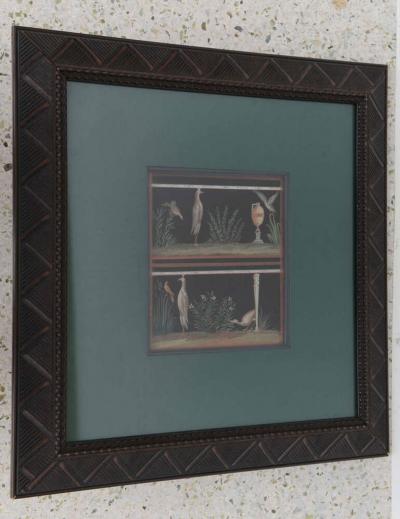 Michelangelo Maestri Italian Neoclassic Framed 18th Century Gouache Paintings