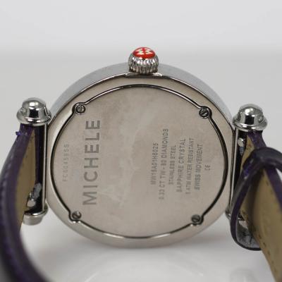 Michele Caber S S Watch M O P Dial Diamond Bezel 33tdw