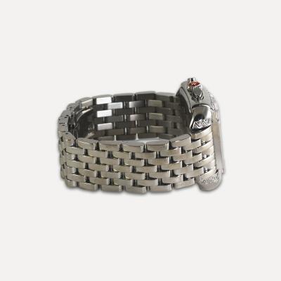 Michele Urban Diamond Stainless Steel Watch 35mm x 28mm 