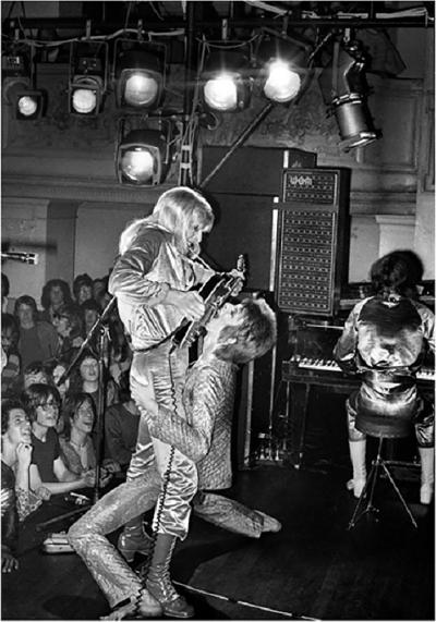 Mick Rock Bowie And Ronson On Stage