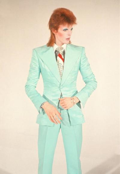 Mick Rock Bowie In Suit