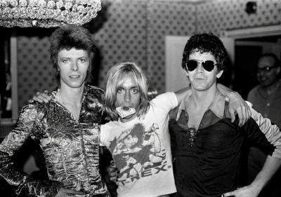 Mick Rock David Bowie With Lou Reed And Iggy Pop
