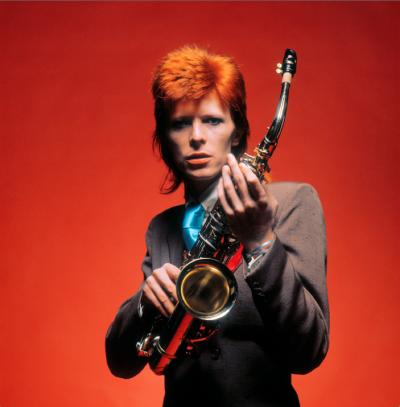Mick Rock David Bowie With Sax