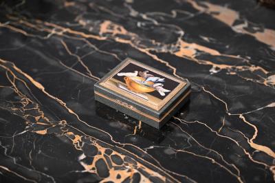 Micromosaic Gold Mounted Jasper Snuff Box Italian Gioacchino Barberi