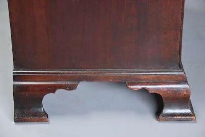 Mid 18th century mahogany chest on chest with superb original patina