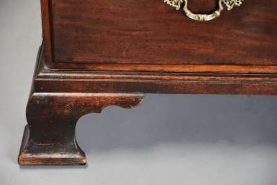 Mid 18th century mahogany chest on chest with superb original patina