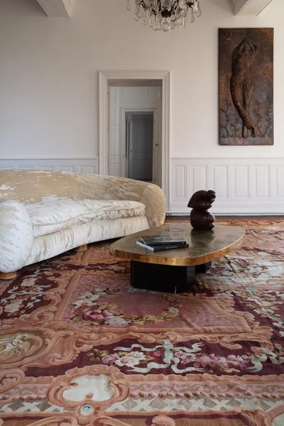 Mid 19th Century Aubusson Rug Manufacture of Jean Jacques Sallandrouze