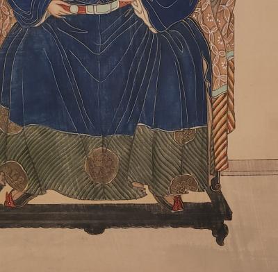 Mid 19th Century Chinese Ancestor Portrait Painting