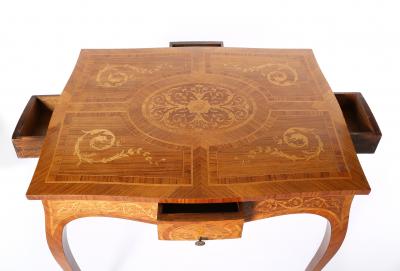 Mid 19th Century Dutch Marquetry Center Table