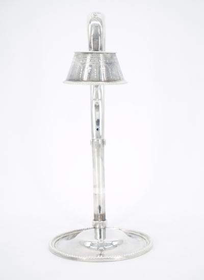 Mid 19th Century English Silver Plate Engraved Wine Cradle Holder