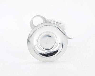 Mid 19th Century English Silver Plate Engraved Wine Cradle Holder