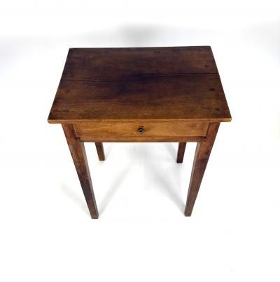 Mid 19th Century French Provincial Solid Walnut Side Table