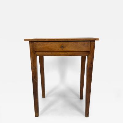 Mid 19th Century French Provincial Solid Walnut Side Table
