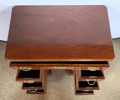 Mid 19th Century Georgian Style Mahogany Knee Hole Desk