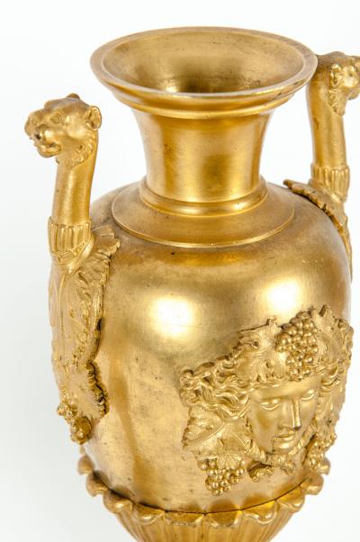 Mid 19th Century Gilt Bronze Three Piece Garniture Set