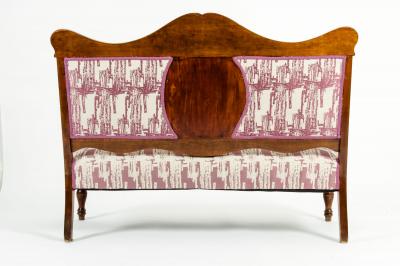 Mid 19th Century Hand Carved Mahogany Victorian Style Settee