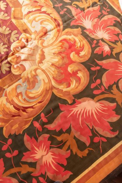 Mid 19th Century Handwoven Aubusson Rug