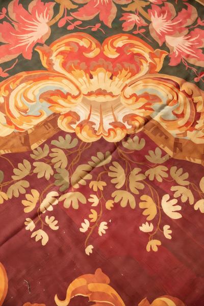 Mid 19th Century Handwoven Aubusson Rug