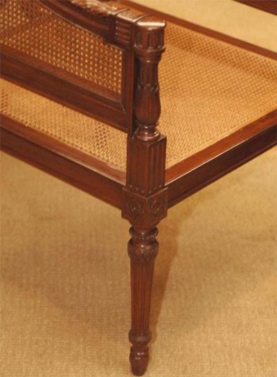 Mid 19th Century Large Caned Bergere Chair