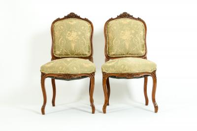 Mid 19th Century Mahogany Wood Frame Side Chairs