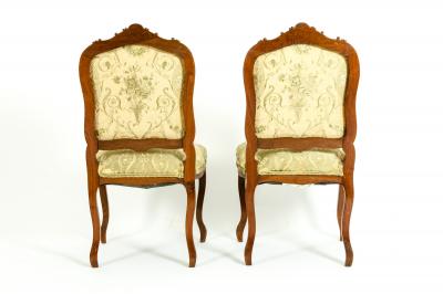 Mid 19th Century Mahogany Wood Frame Side Chairs