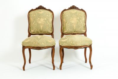 Mid 19th Century Mahogany Wood Frame Side Chairs