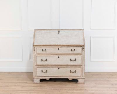 Mid 19th Century Swedish Painted Secretary in Pine circa 1840 1850