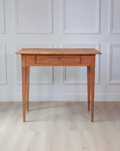 Mid 19th Century Swedish Pine One Drawer Side Table