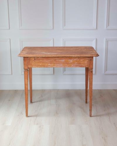 Mid 19th Century Swedish Pine One Drawer Side Table